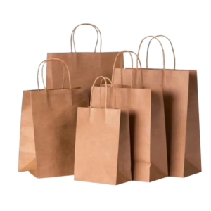 SACOLA PAPEL KRAFT 13,5X08X39 C/10 UNIDADES