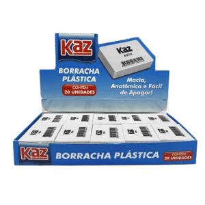 BORRACHA PLASTICA BRANCA N20 CX C/20 - KAZ