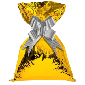 SACO PRESENTE METALIZADO 15X29 C/ 50 - GALA